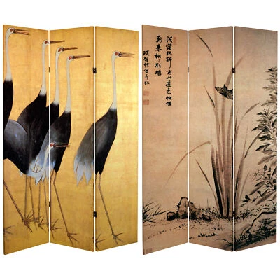 6 ft. Tall Double Sided Cranes Room Divider - Image 1 of 3