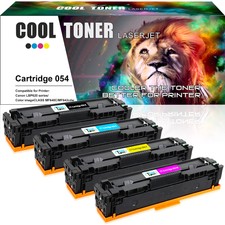 4 Pack for Canon 054 Toner Cartridge imageClASS MF644cdw MF645C MF642cdw LBP620