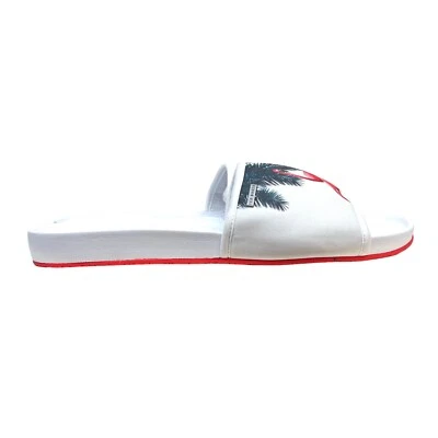 Sandalias Ted Baker Slide Sauldi 2 Flamenco Estampado Gráfico Soporte Arco Hombres Talla US13 Foto 1 de 4