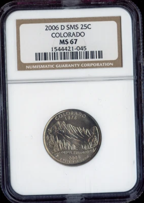 2006-D Colorado Quarter NGC MS67 SMS Quality - Image 1 of 2