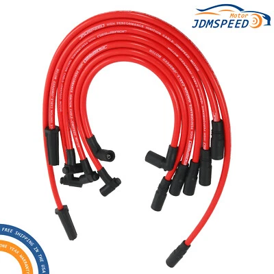 Cables de bujía rojos de 10,2 mm 32833 32839 para Chevy GMC 4,3 L Vortec V6 1996-2014 Foto 1 de 4