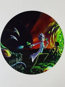 Rick and Morty 8 Inch Round Mouse Pad Mat Neoprene Front/Silicone Back New - Picture 1 of 5