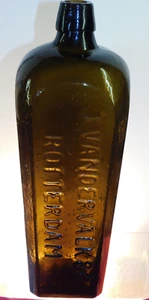 Antique Dutch Case Gin "J.VANDERVALK & Co ROTTERDAM Fizzy Bubbled Very Rare 1870 - Picture 1 of 8