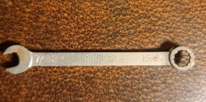 VINTAGE "DUNLAP" COMBINATION IGNITION WRENCH ~ 7/32" & 15/64" ~ 12 POINT - Picture 1 of 3