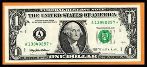 Vereinigte Staaten USA US UNC Schein 1 Dollar 1995 Stern Ersatz Boston - Bild 1 von 2