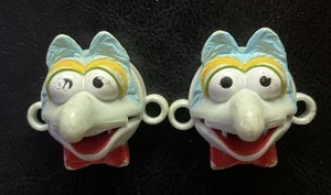 De colección Los Muppets Gonzo Par de Fundas de Cordones Brookside 1988 Azul ⭐️ De Colección - Imagen 1 de 3