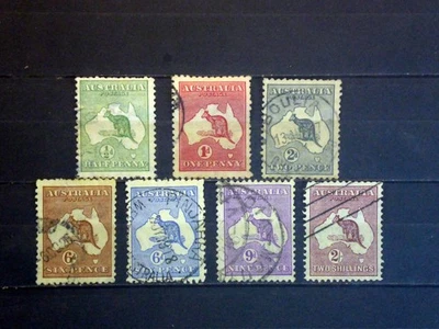 A3916 Australia, selección de sellos de canguro Foto 1 de 2