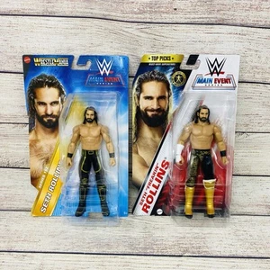 (2) Seth Rollins WWE WrestleMania Main Event Series 152 & Main Event Figures - Picture 1 of 4