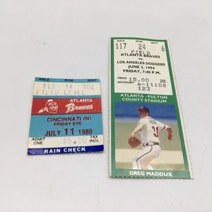 Atlanta Braves Ticket Stub vom 03.06.1994 mit Greg Maddox - Bild 1 von 3