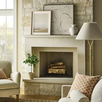 Arte de pared en lienzo enmarcado abstracto línea 30 X30 - Estudio McGee diseñado por umbral Foto 1 de 3