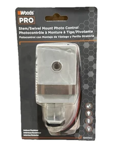 Woods Pro Stem/Swivel Mount Photo Control Indoor/Outdoor 120Vac 2000W 59411WD - Picture 1 of 2