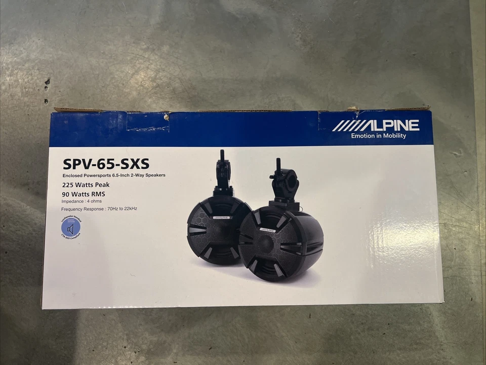 Alpine 90W 6-1/2" Speakers (SPV-65-SXS) - Image 1 of 1