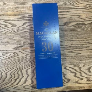 The Macallan 30 Años Roble Jerez Caja Vacía Jerez Roble Color Azul Usado - Imagen 1 de 9