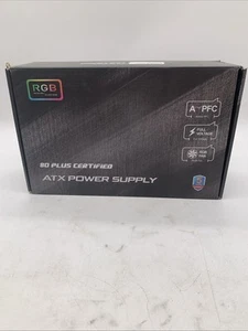 750W Fully Modular ARGB Power Supply, ATX3.0 & PCIE 5.0, 80 Plus Gold Certified - Afbeelding 1 van 10