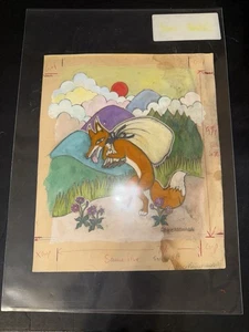 Orig. Pre-Publication Book Illustration Art Painting Signed By Yoko Mitsuhashi - Picture 1 of 11