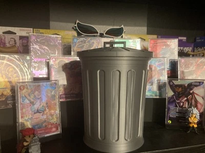 Trash Can Deck Box | Funny TCG Storage Box | 3D Printed CardCase | Meme Card Box - Image 1 of 3