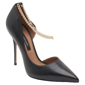 BCBGMAXAZRIA Nexxa Pumps – Glattleder, schwarz, Knöchelkette Größe 8 - Bild 1 von 8