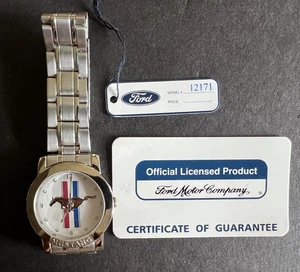 Officially Licensed Collectors Ford Mustang Watch Women Men 26mm Silver Tone - Picture 1 of 9