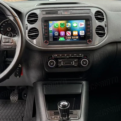 Für VW Tiguan 5N 2007-2016 Apple Carplay Android 15 Autoradio GPS NAVI RDS 2+64G - Bild 1 von 4