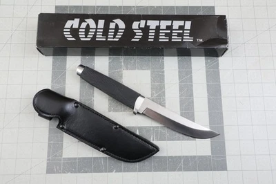 Vintage Cold Steel #18 Outdoorsman Fixed Blade Knife In Leather Sheath. - Image 1 of 4