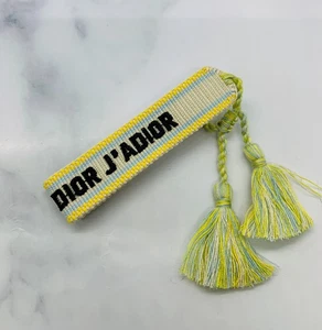 Auth CHRISTIAN DIOR Fabric Friendship Bracelet - Pre owned / LU5615 - Picture 1 of 6