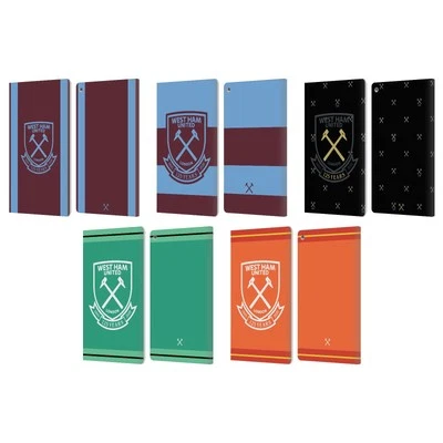 OFFICIAL WEST HAM UNITED FC 2020/21 CREST KIT LEATHER BOOK CASE FOR AMAZON FIRE - Image 1 of 4
