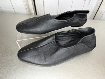 Zapatos mocasines de cuero negros VINCE para mujer talla 5 clásicos Foto 1 de 4