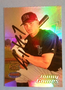 2002 Bowman's Best #136 Jonny Gomes Autograph Auto Devil Rays - Picture 1 of 6