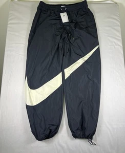Nike Men's Sportswear Swoosh Woven Pants Black FB7880-010 NWT - Picture 1 of 7