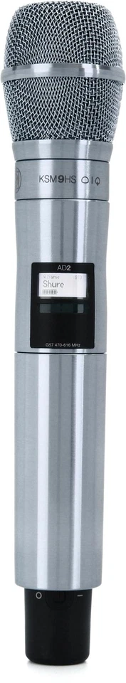 舒尔 AD2/K9HSN 无线手持麦克风发射器 — 第 1/1 张图片