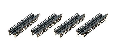 Faller 282901 4-3/8" Straight Steel Bridge Sections (4) - Image 1 of 2
