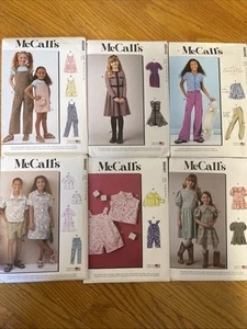 Lot Of 6 McCALL’s Sewing Patterns For Girls 7 -14 - Picture 1 of 7