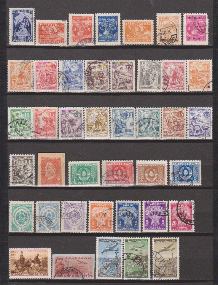 Yugoslavia Mostly Used Collection of Early Post War Issues - Image 1 of 1