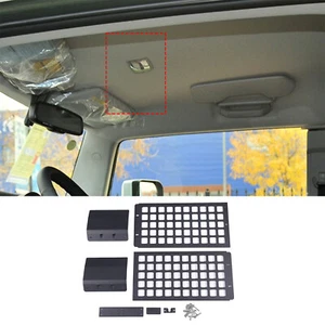 Black Alloy Car Roof Molle Panel Storage Bracket For Toyota FJ Cruiser 2007-2021 - Picture 1 of 8