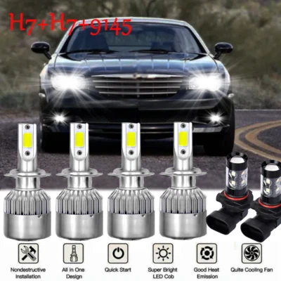 Для Chrysler Crossfire 2004 2005 2006 2007 2008 6 x светодиодные фары + противотуманные лампы - Изображение 1 из 4