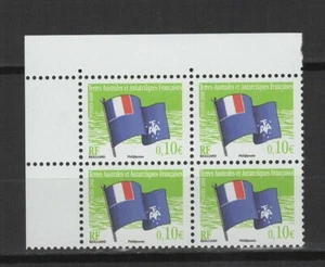 T.A.A.F. Terres Australes Drapeaux 2008 un bloc de 4 timbres neufs /TR9699 - Bild 1 von 1