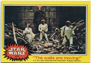 1977 TOPPS STAR WARS # 171 SERIES 3 TRADING CARD The Walls Are Moving - Picture 1 of 1