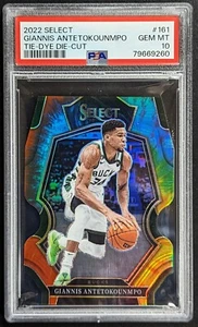 2022 Panini Select Giannis Antetokounmpo Tie-Dye Die-Cut Prizm /25 PSA 10  - Picture 1 of 3