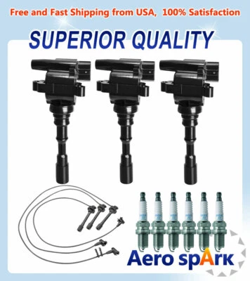 Bobina de encendido, juego de cables y bujía NGK para Kia Sorento 3,5 L V6 UF431 Foto 1 de 4