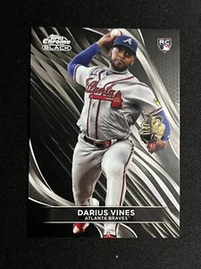 2024 Topps CHROME BLACK DARIUS VINES ATLANTA BRAVES RC #24 - Picture 1 of 1