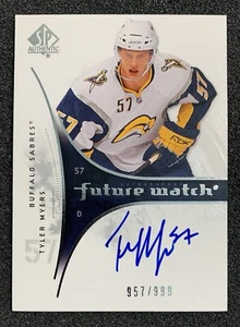 2009-10 SP Authentic #211 Tyler Myers Future Watch Rookie Auto RC /999 - Picture 1 of 2