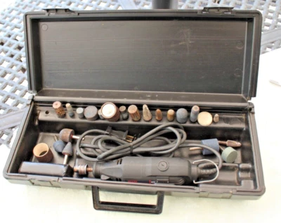 Craftsman Rotary Tool Hard Case and Many Extra's Single Speed 26K RPM corded - Image 1 of 4