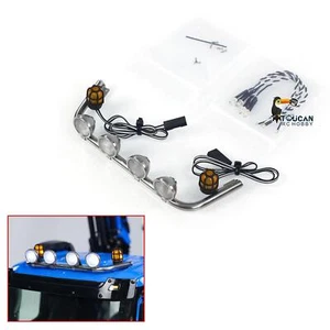 Cabin Roof LED Spot Light Bar Lamp Rotating Light for 1/14 RC Truck K3363 Cars - Picture 1 of 7