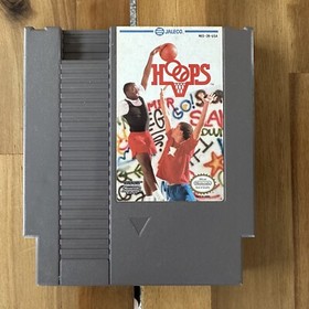 Hoops NES Nintendo Basketball Game Cartridge Tested