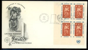 1967 United Nations for Justice FDC - Picture 1 of 2