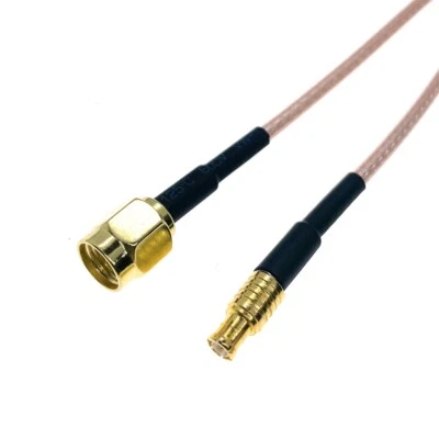 RG316 MCX Male plug to SMA Male Crimp RF Pigtail Connector Cable Coaxial Jumper - Image 1 of 4