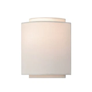 Vaxcel Burnaby 1L Wall Sconce, Matte Brass, White Linen Shade - W0224 - Picture 1 of 1