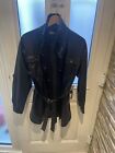 Zara Faux Leather Long Belted Shirt Size Xs