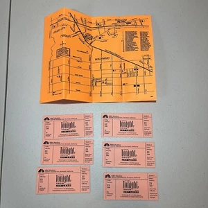 The Tonight Show w/ Jay Leno Show February 23 1996 Studio Map 6 Lot Ticket Stubs - Picture 1 of 9