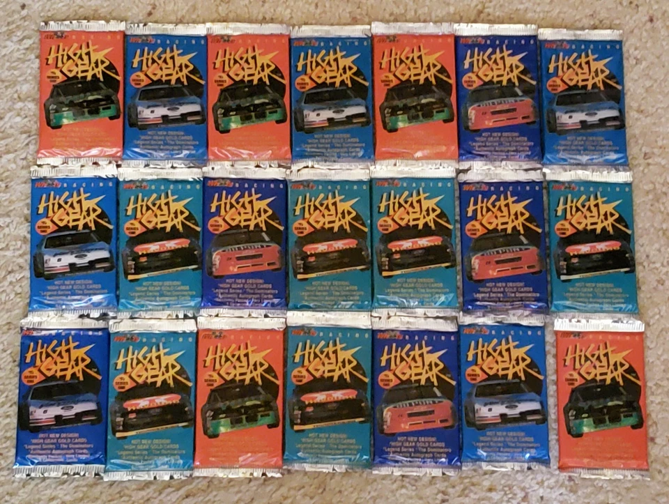1994 WHEELS "High Gear" Series 1 Racing Cards  - 21 Packs - Factory Sealed - Image 1 of 1